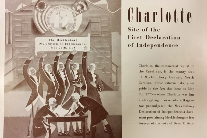 Charlotte Mecklenburg Library's  Robinson-Spangler Carolina Room explores the Mecklenburg Declaration of  Independence.