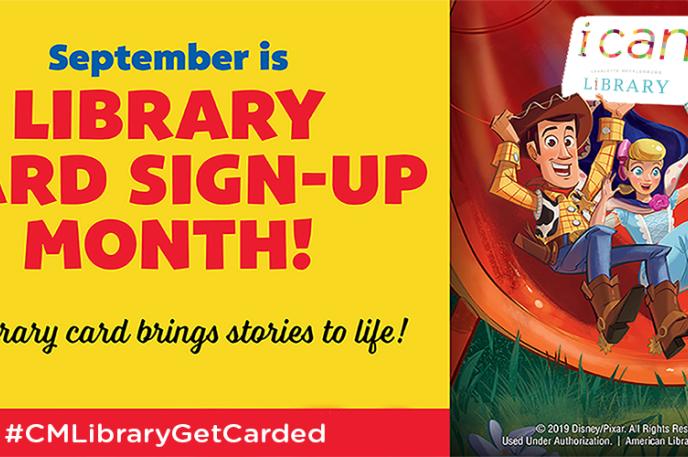 Celebrate Library Card Sign-Up Month with the Charlotte Mecklenburg Library and #CMLGetLibraryCarded!