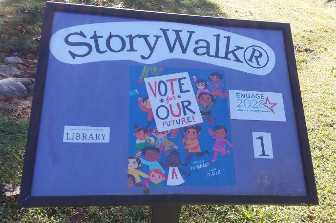 New Engage 2020 Storywalk with the Charlotte Mecklenburg Library. New Engage 2020 Storywalk with the Charlotte Mecklenburg Library.