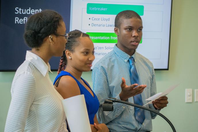 Teens can use Charlotte Mecklenburg Library's College & Career Connections programs to prepare for their future. Teens can use Charlotte Mecklenburg Library's College & Career Connections programs to prepare for their future.