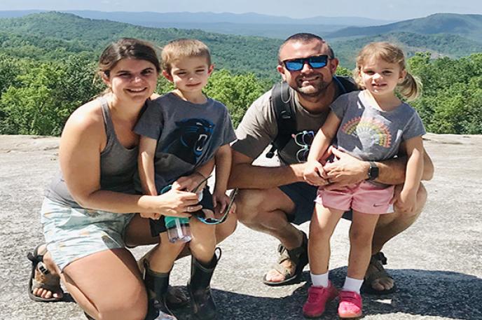 Picture of the Correll family who are avid users of the Charlotte Mecklenburg Library. Picture of the Correll family who are avid users of the Charlotte Mecklenburg Library.