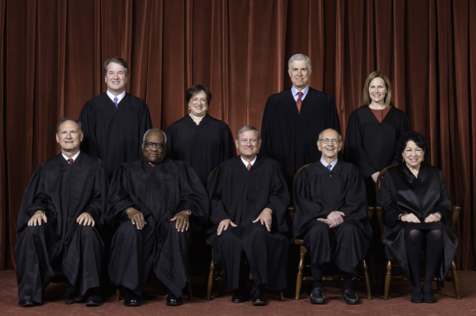 Official portrait of the 2021 Supreme Court from www.supremecourt.gov. Official portrait of the 2021 Supreme Court from www.supremecourt.gov.