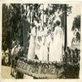 Photo courtesy of Charlotte Mecklenburg Library's Robinson-Spangler Carolina Room. Photo of a Women's Suffrage parade float that appeared in a November 1914 issue of the Charlotte Observer.